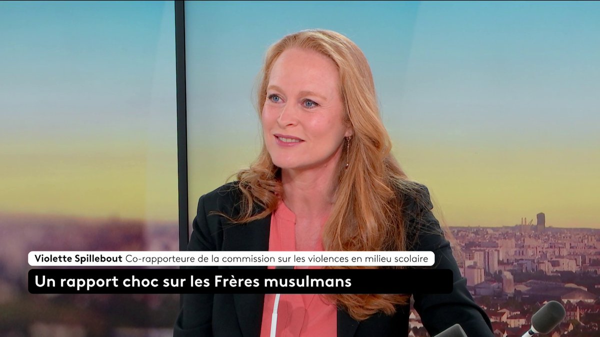 🟡 🗣"Il faut regarder ce rapport sur le Frères musulmans avec beaucoup de justesse parce que les musulmans de France souffrent des amalgames" déclare Violette Spillebout