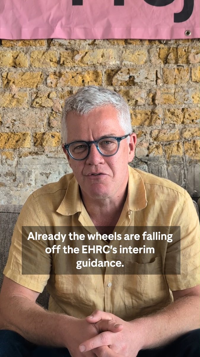 “They are recognising that their statements are simply false” If the EHRC thinks the law is so clear, The EHRC said that the law was clear. So why do they want so much time to clarify it?