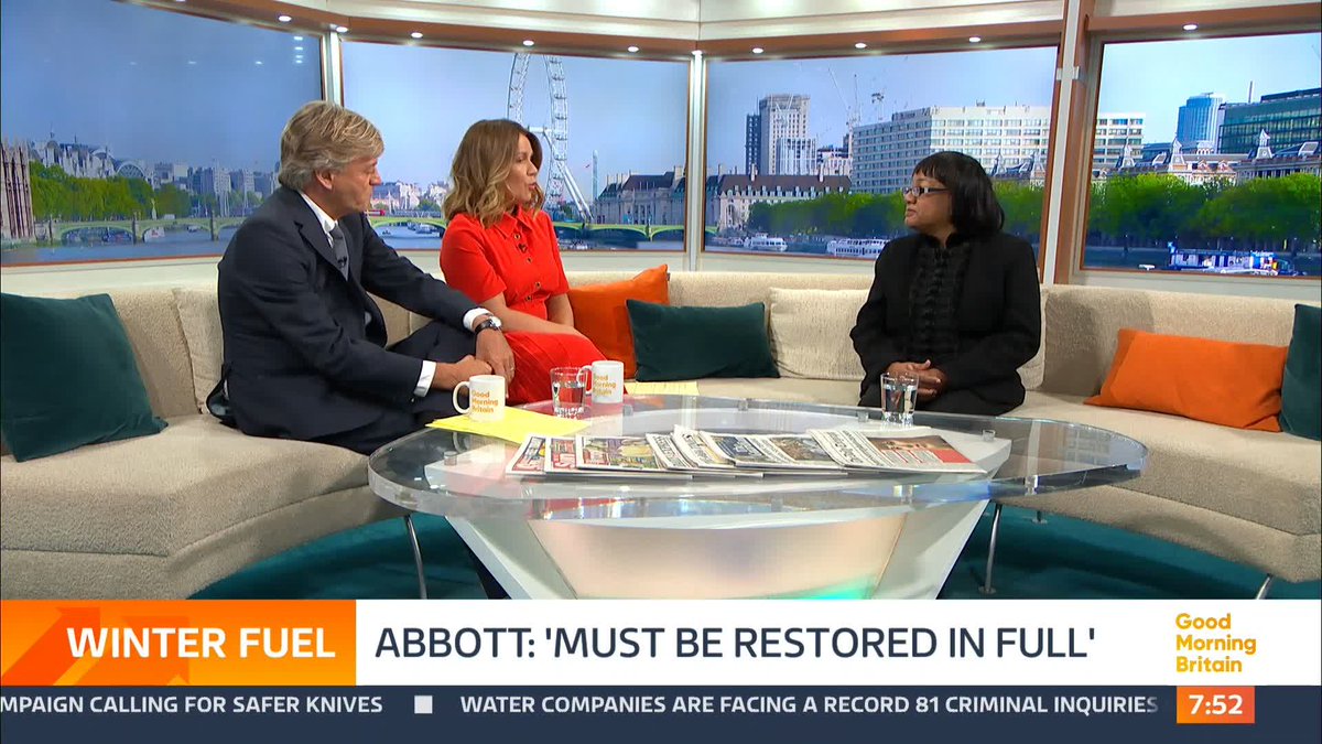 Labour MP Diane Abbott believes the winter fuel allowance must be restored in full. She tells Susanna Reid and Richard how the winter fuel allowance cuts has been the issue that 'has been raised on every doorstep.'