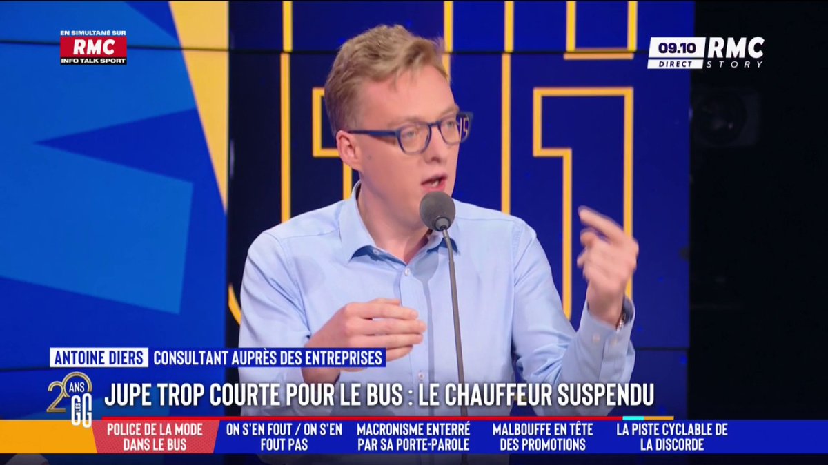 🚍 Un chauffeur de bus refuse une femme pour sa tenue jugée trop courte 🗣️ Antoine Diers : "Personne n'évoque le fait que, peut-être, le chauffeur ait eu cette attitude en lien avec ses convictions religieuses. C'est tout l'enjeu du combat contre l'islamisme." #GGRMC