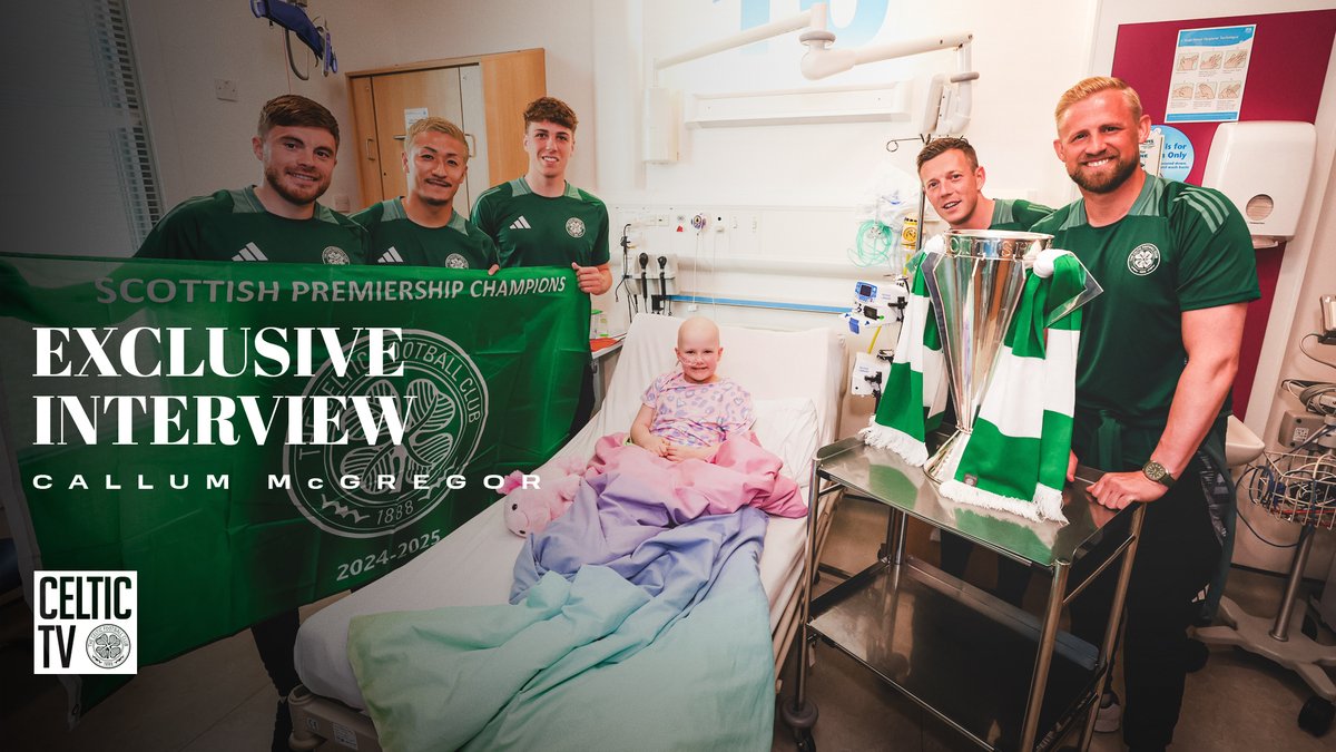 ๐ Celticโs title-winning stars visited Glasgow Childrenโs Hospital yesterday, bringing the Premiership trophy and a lot of smiles. Glasgow Children's Hospital Charity | #CelticFC๐๐