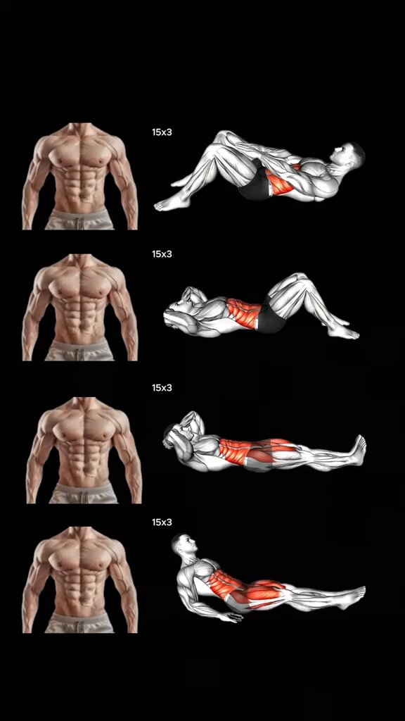 "Just 5 minutes a Day can transform your body!" Complete abs workout at home.