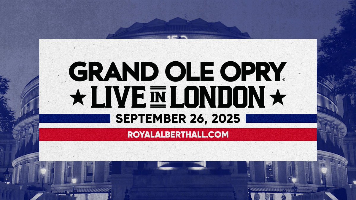 The Grand Ole Opry is going global and taking the stage at the iconic Royal Albert Hall on September 26th! ✈️ Grand Ole Opry: Live in London will feature Opry members Luke Combs 🎤, Darius Rucker, Ashley McBryde, Marty Stuart, Carly Pearce, and more during this once-in-a-lifetime Opry show. Tickets go on sale Friday, May 23rd at 4am CST, 10am London time. 🎟️