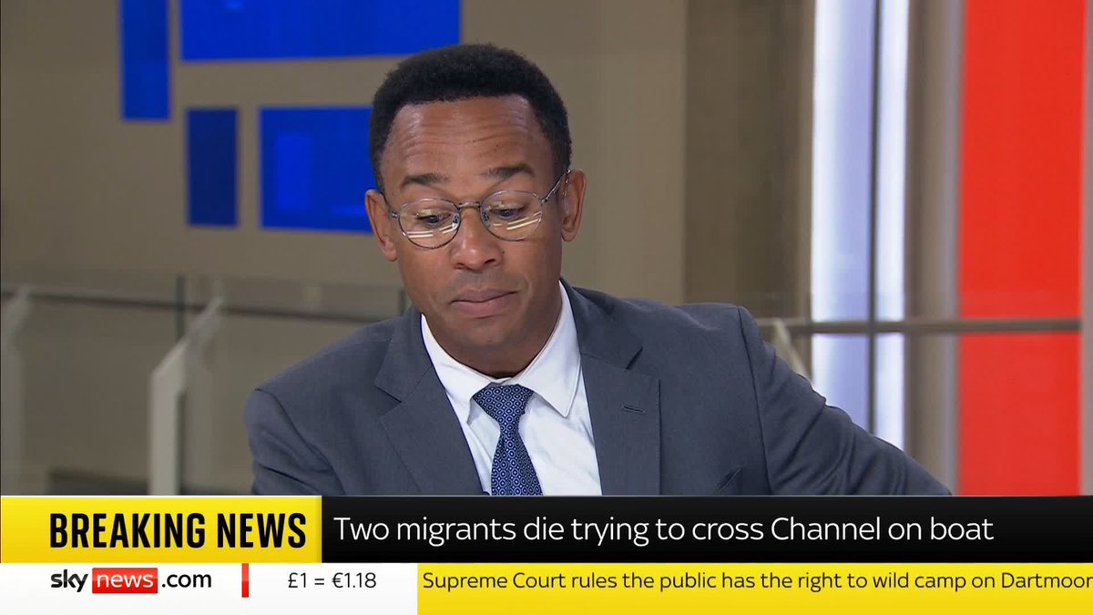 BREAKING: Two migrants have died in the Channel after the boat they were travelling in got into difficulty. 📺 Sky 501, Virgin 602, Freeview 233 and YouTube