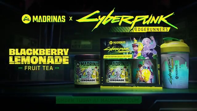 Quench your thirst with the Cyberpunk: Edgerunners Blackberry Lemonade Collector’s Box from MADRINAS 🍋 and sip in style from the exclusive Edgerunners shaker cup 😎 Supplies won’t last forever ➡️