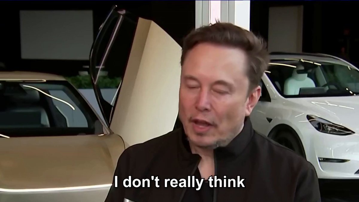 Elon Musk: We want to achieve the Platonic ideal of the perfect product. “I don't really think about competitors. I just think about making the product as perfect as possible. What we want to achieve is the Platonic ideal of the perfect product. As long as you focus on that, you will have a compelling product, obviously.” Interview with David Faber, CNBC, May 20, 2025