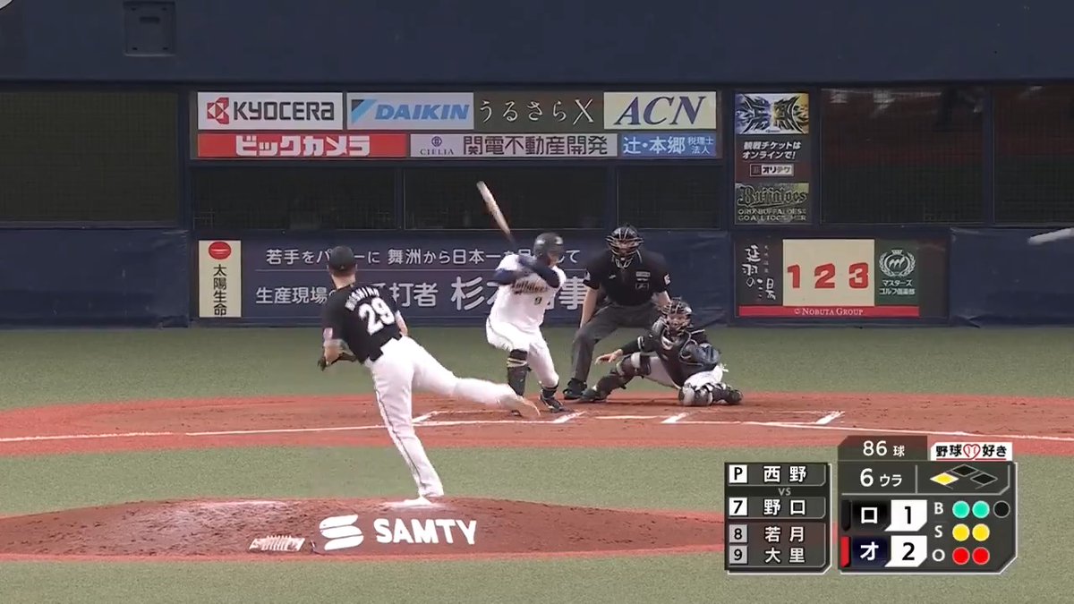 流れをすぐに取り戻す‼️ オリックス #杉本裕太郎 選手の犠牲フライ、続く #野口智哉 選手のタイムリー2ベースヒットで一気に勝ち越し‼️🙌 #Bs2025 👇ライブ配信はこちら