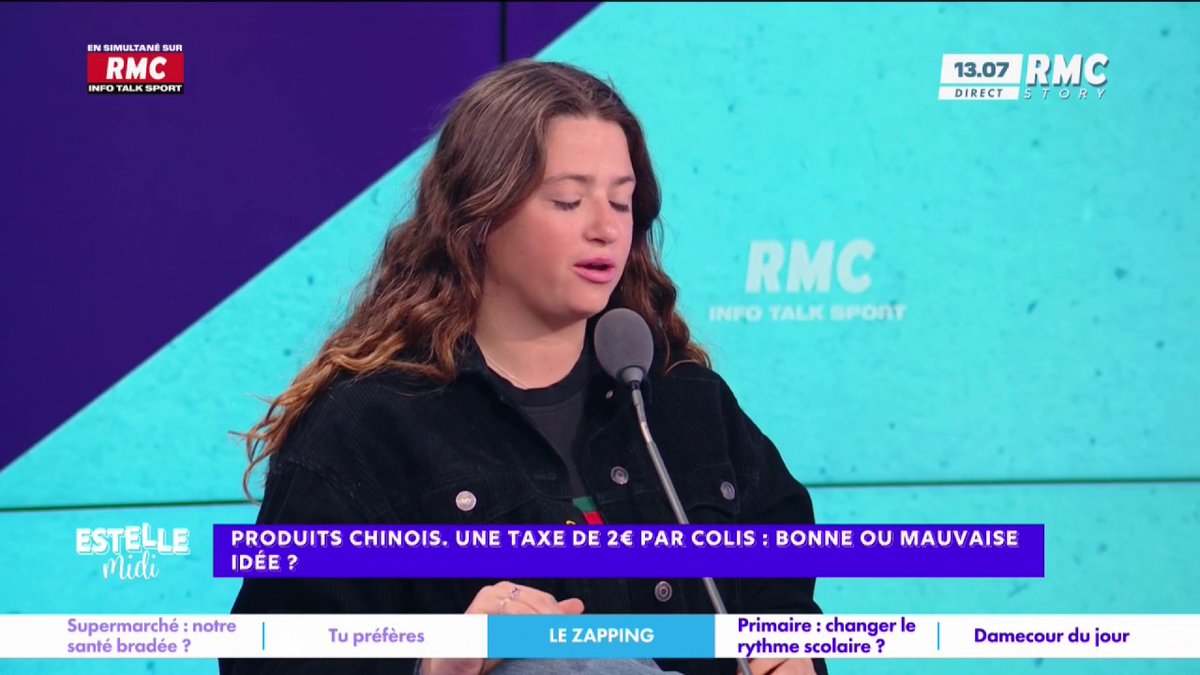 🛍️ Produits chinois : une taxe de 2€ par colis 🎙️ Elise Goldfarb : "Quand on achète un produit sur Shein, on achète un produit fabriqué par des esclaves... On ne laisse pas une économie fabriquer des vêtements sur le dos de cadavres ! Il faut s'arrêter !" #EstelleMidi