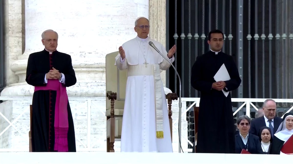 Pope Leo XIV appealed for Israel to allow humanitarian aid to enter the Gaza Strip, calling the situation in the Palestinian enclave ‘worrying and saddening’