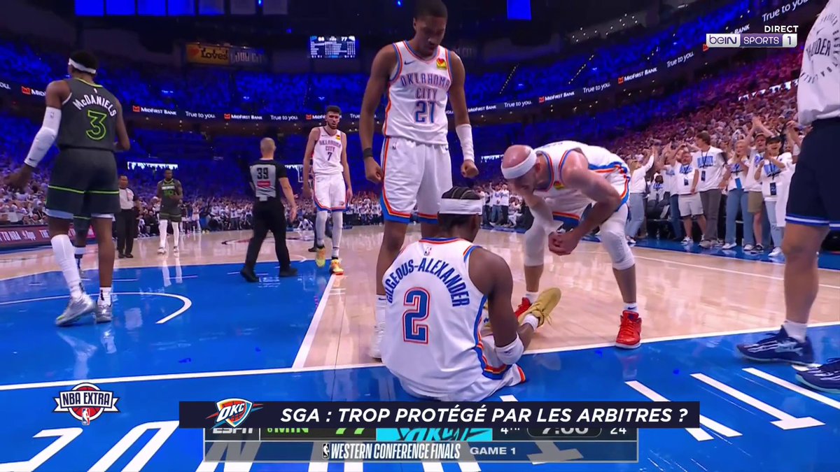 🏀 #NBAextra 🤔 SGA trop protégé par les arbitres ? 💬 "C'est trop flagrant" 💬 "Il va chercher le contact"