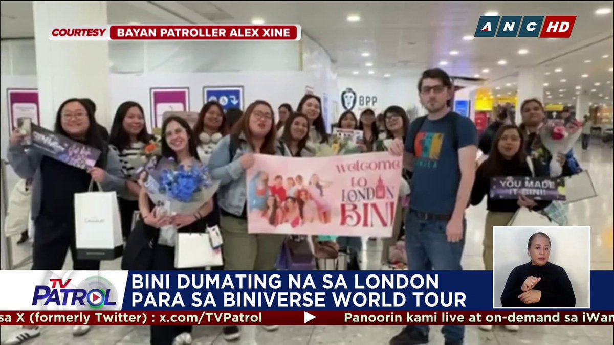 Dumating na sa London ang "Nation's Girl Group" BINI para sa second leg ng kanilang BINIverse World Tour.