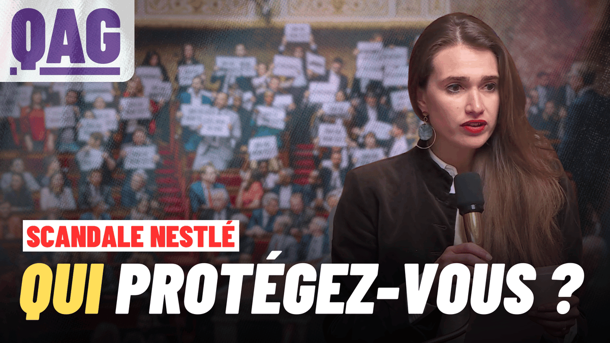 🔴🗣 « M. le Premier Ministre, qui protégez-vous lorsqu'un un deal est passé avec Nestlé, dans le dos des Français ? Vous agissez comme les VRP des intérêts privés. Vous faites de notre pays un immense terrain de jeu pour un capitalisme de plus en plus débridé. Sur ces scandales qui touchent à nos vies et nos santés face aux intérêts privés, c’est votre responsabilité qui est engagée ! » - Claire Lejeune #DirectAN #QAG