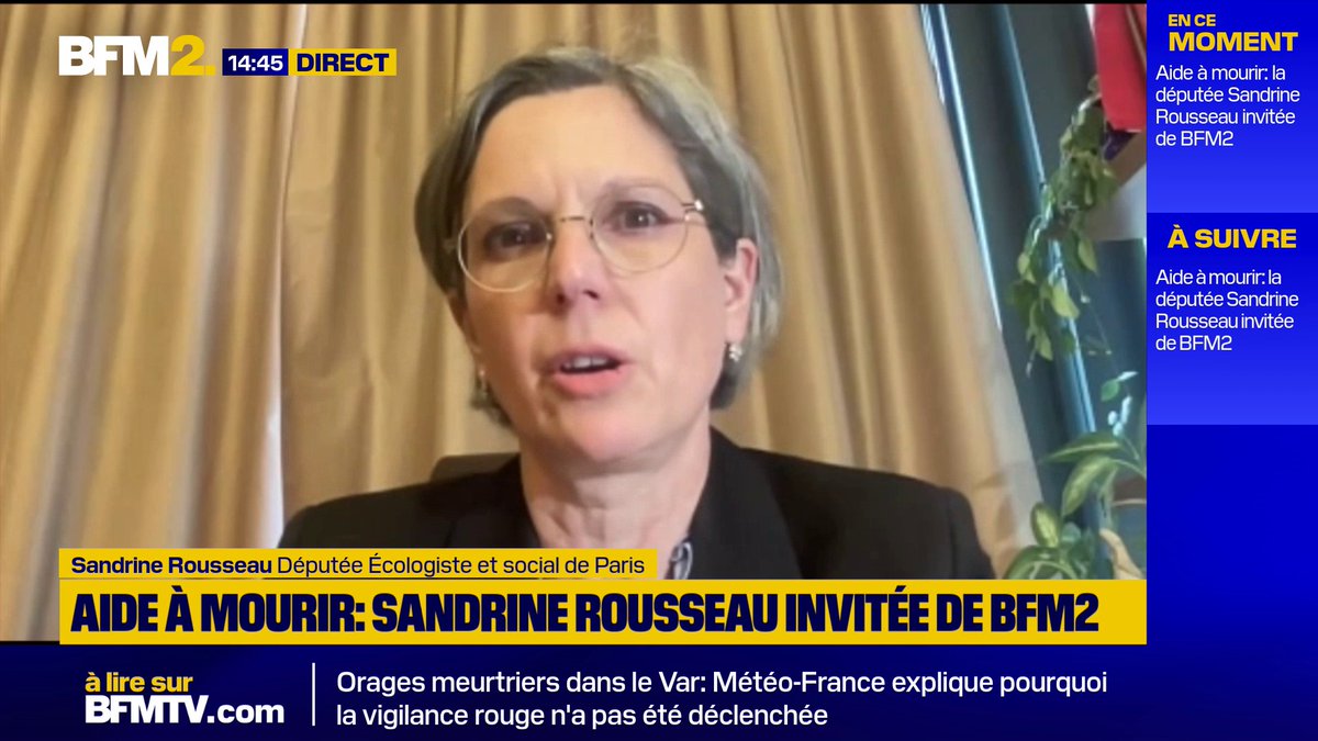 💬 "Je suis effrayée de ce qui est en train de se passer (...) Il n'y a pas d'ennemi de l'intérieur, il peut y avoir des gens mal intentionnés" Sandrine Rousseau réagit à la remise du rapport sur les Frères musulmans qui dénonce un islamisme "par le bas" #BFM2