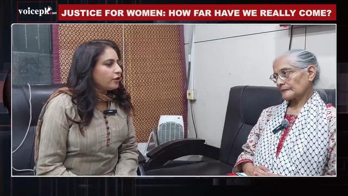 Voicepk Executive Editor, Munizae Jahangir speaks with renowned human rights activist Tahira Abdullah on how the criminal justice system is for women in Pakistan. From #NoorMukaddam's horrendous murder and the Supreme Court's recent upholding of #ZahirJaffer's death sentence, the discussion dives deep into the legal, societal, and institutional challenges that women face. Why does violence against women persist, despite laws being in place? What does this verdict stand for, and how far have we really come over the years? Watch the interview 👇 Human Rights Commission of Pakistan Hamid Mir حامد میر Imaan Zainab Mazari-Hazir Human Rights Commission of Pakistan Joint Action Committee (JAC)