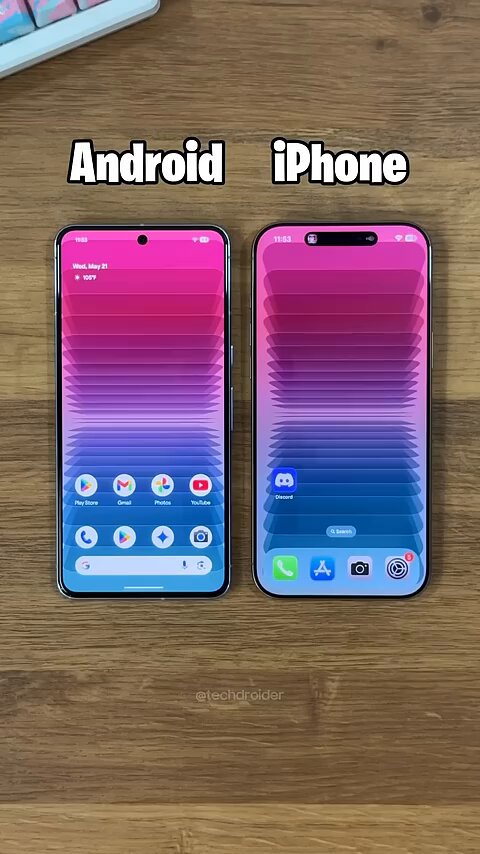 Android 16 vs iOS 18