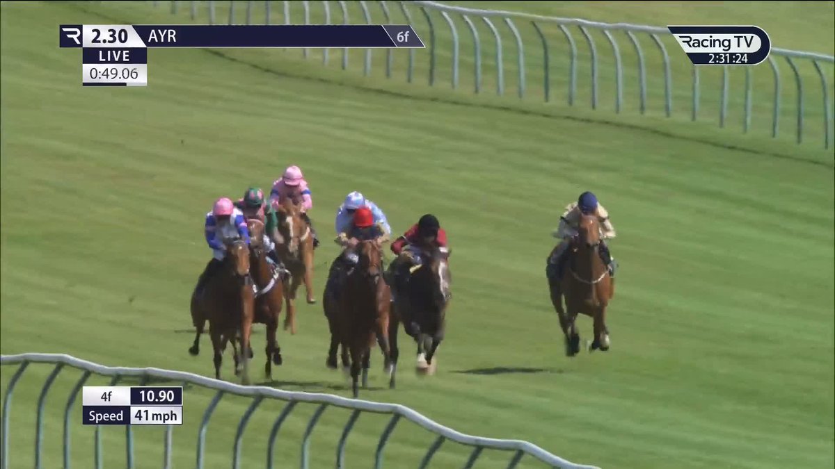 Back with a bang ๐ James Doyle makes a winning return to action by steering home hugely impressive debutant Underwriter (Mehmas) Ayr Racecourse A Royal Ascot colt for Archie Watson Racing? ๐ฆ๐ง๐ฅ