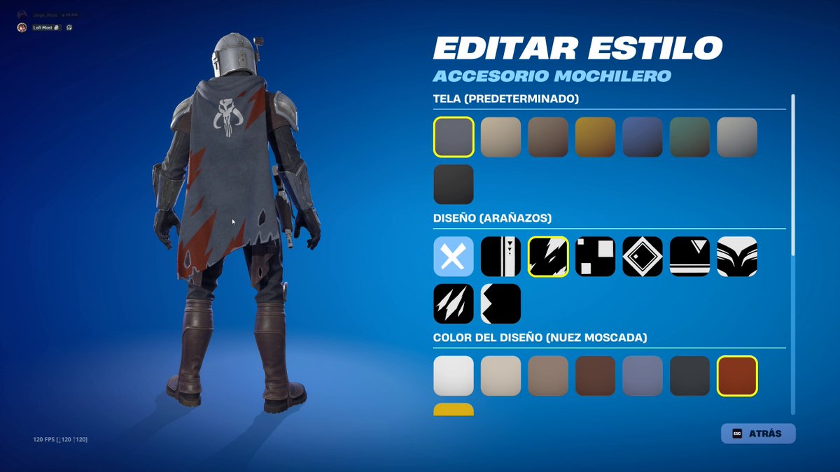 Vistazo a los cosméticos del Mandaloriano personalizable. #Fortnite