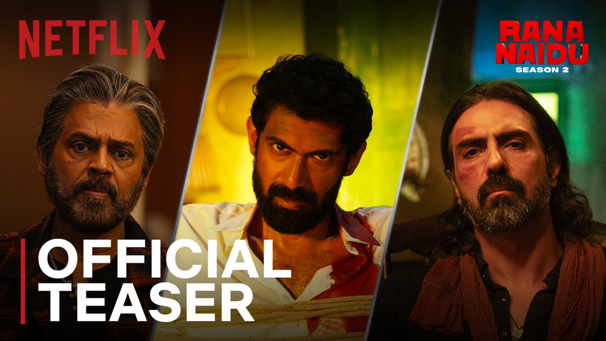 #RanaNaidu back with S2 💥💥 Bigger...Bolder...Better! #RanaNaiduOnNetflix from June 13th. Venkatesh Daggubati arjun rampal Karan Anshuman Suparn S Varma Locomotive Global Inc.