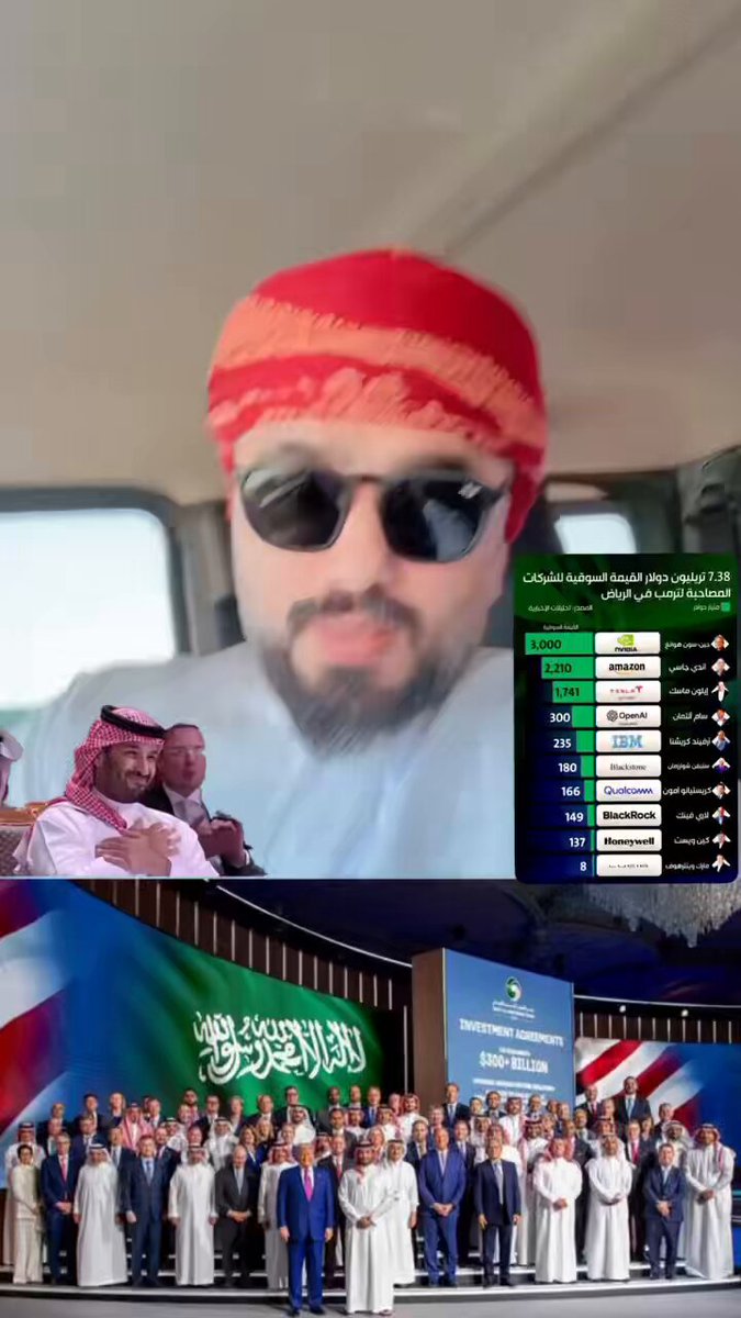 مواطن عماني يتحدث بفخر عن السعودية والاستثمارات وسط زيارة ترامب للمملكة ومدى تأثيرها على السعودية و الشرق الأوسط بشكل كامل.