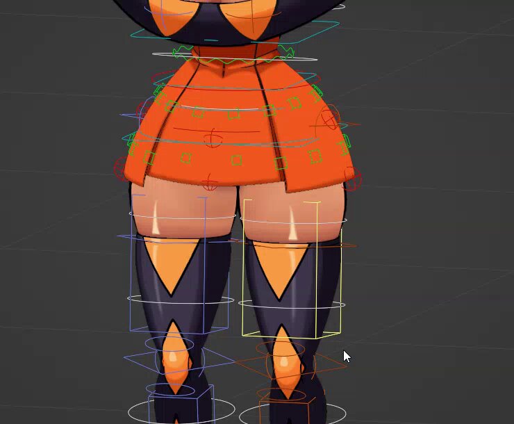 I love Auto-Rig Pro (still a work in progress) #Skullgirls #b3d