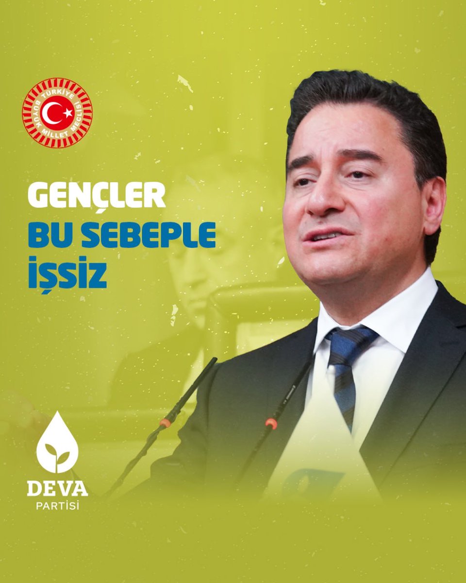 Ne eğitimde ne de istihdamda olan gençlerin oranı; Türkiye'de %26, Avrupa ortalaması ise %11. Hukuk yoksa, güven yok. Güven yoksa, yatırım yok. Yatırım yoksa, istihdam yok. Gençler bu sebeple işsiz.