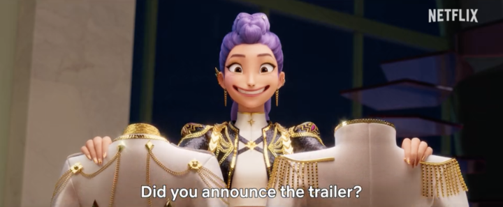 First teaser for ‘K-POP DEMON HUNTERS’, a new film from Sony Pictures Animation. Trailer releases tomorrow.