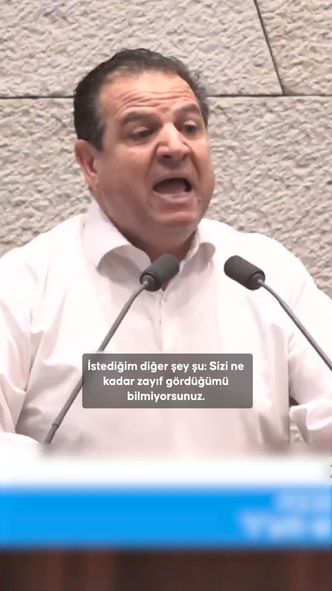 İsrail'in Gazze'de 19 bin çocuğu öldürdüğünü söyleyen Filistin asıllı milletvekili Eymen Avde, Knesset kürsüsünden uzaklaştırıldı