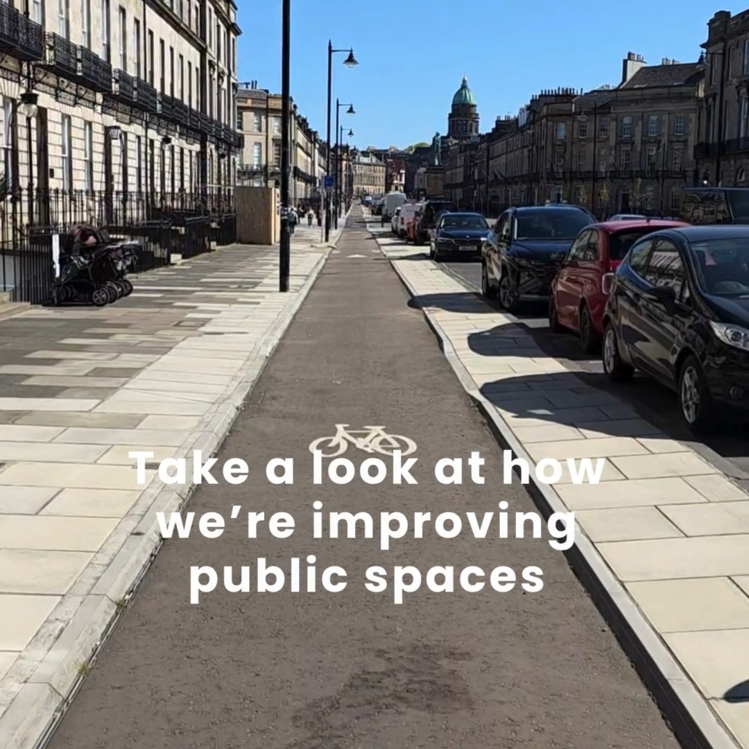 We’ve improved Melville street as part of #CCWEL to make it easier to walk, wheel and cycle. We’ve widened the pavements, added more crossing points, planted trees and added cycle parking and benches to create a new public space.