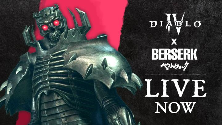 Wield the power of the dead with the ベルセルク公式 Skull Knight Necromancer cosmetic 💀 Available now in the shop as part of the #DiabloIV x #Berserk collaboration. #ベルセルク