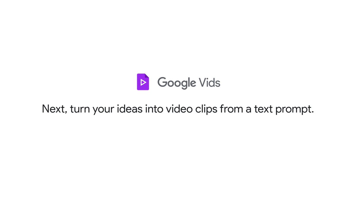 Google AI Pro and Ultra subscribers can now generate custom video clips in Google Vids, so you can bring your best ideas to life. → #GoogleIO