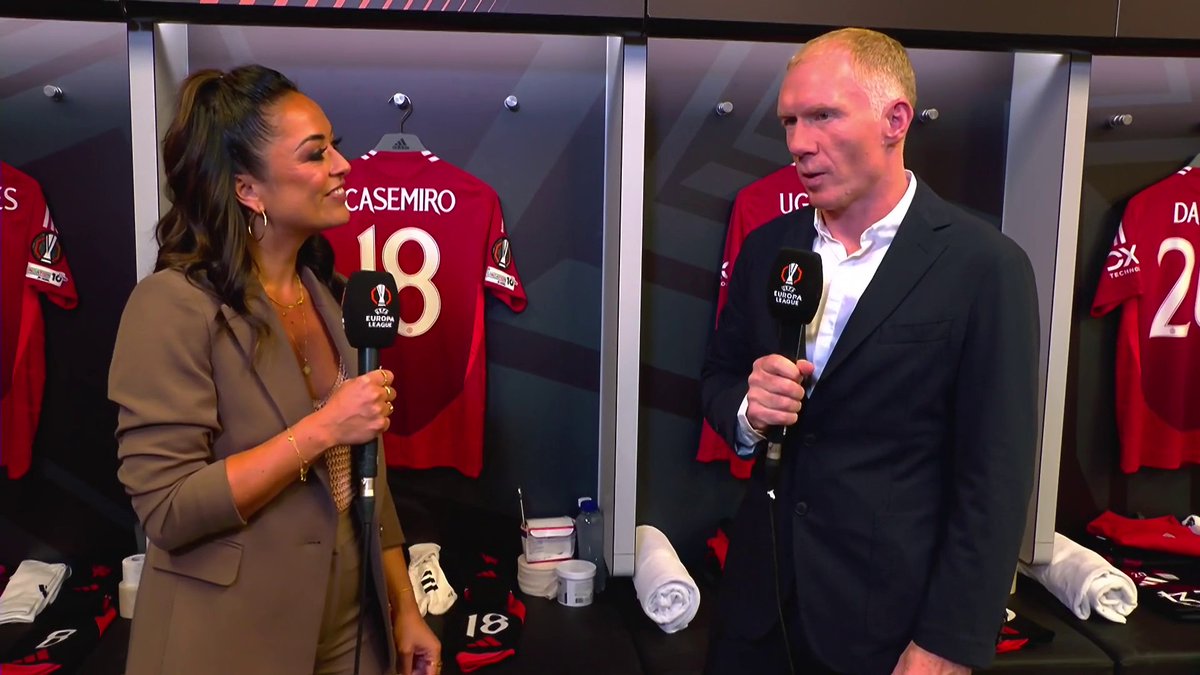 "The history of Man United tells me that they will win tonight" Paul Scholes and Glenn Hoddle on their pre-match feelings ahead of the Europa League final 🗣️ 📺 TNT Sports & discovery+ UK