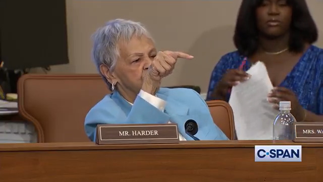 Education Secretary Linda McMahon: "There are laws on the books..." Rep. Bonnie Watson Coleman Watson Coleman: "Laws don't mean anything to this administration." McMahon: "I will not respond to any question based on the theory that this administration doesn't care anything about the law."