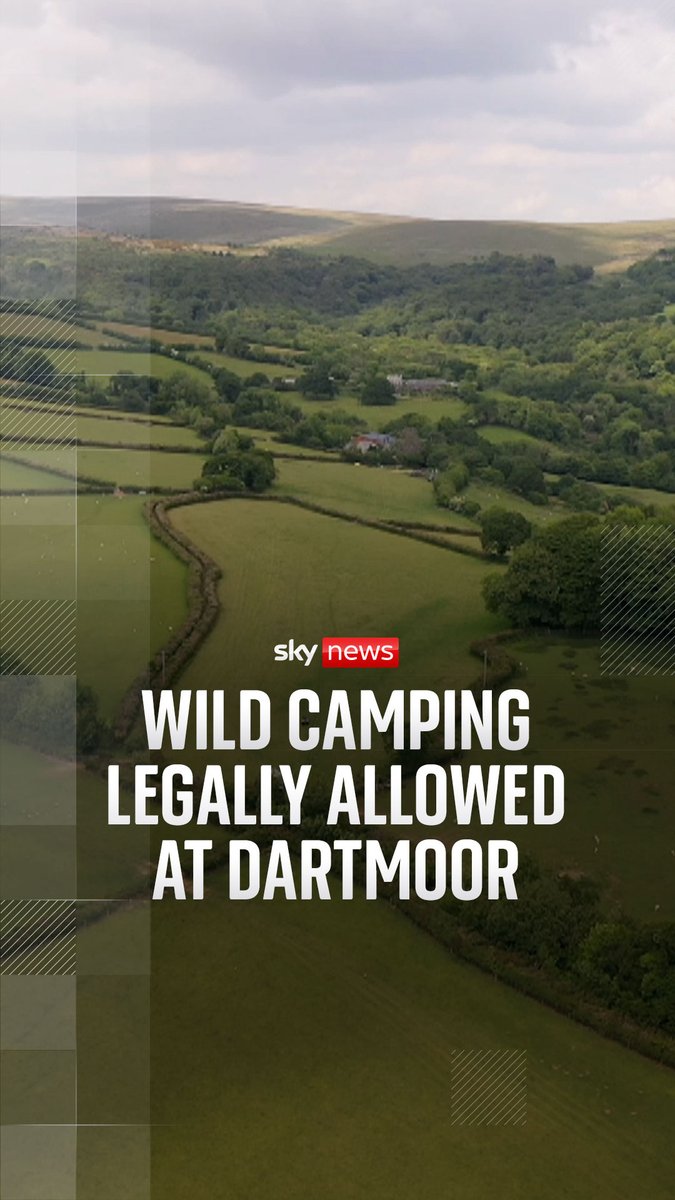 Wild camping is now allowed at Dartmoor, following a legal case centred around the definition of outdoor recreation. The case was brought by one of Dartmoor’s land owners who weren’t happy at people wild camping on their 4-thousand acres. ⬇️ Dan Whitehead 🔗