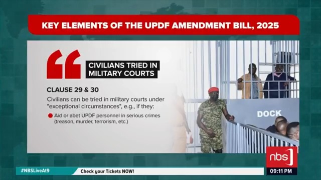 VIDEO: Here are the key elements of the UPDF Amendment Bill, 2025. #NBSLiveAt9 #NBSUpdates