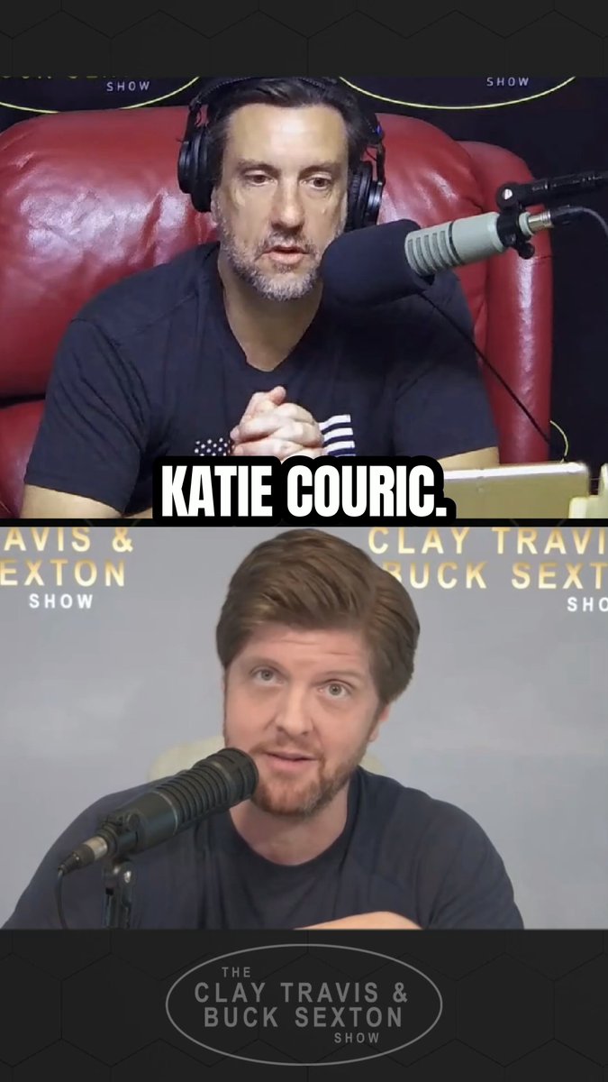 ❤️Clay Confesses Katie Couric Crush! Clay Travis: "May have had a little bit of a crush on her back in the Today Show days. She was cute." Buck Sexton: "She was a New York City six!"