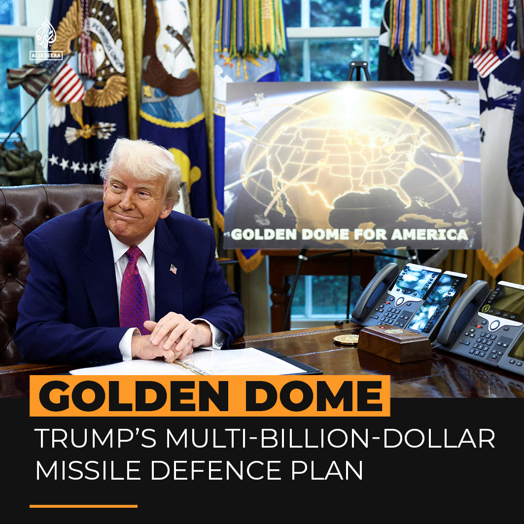 Donald Trump has unveiled a multi-billion-dollar missile defence shield called ‘Golden Dome’ to shield the US from next generation missile attacks, relying on space-based defence systems. Here’s what we know ⤵️