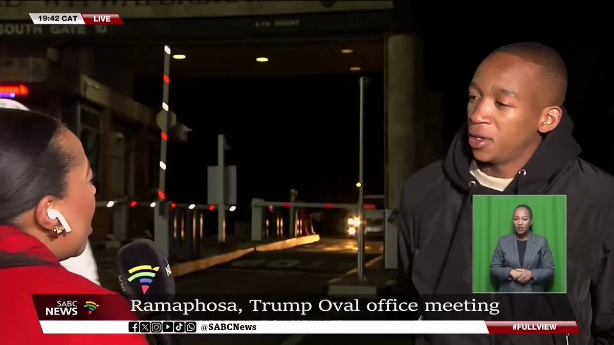 [WATCH] President Cyril Ramaphosa has told his American counterpart, Donald Trump, that Washington remains an important partner of SA in a wide range of fields, including trade. SABC News anchor Mbali Thethani is live at Wits University to engage students about Ramaphosa's visit to the U.S.