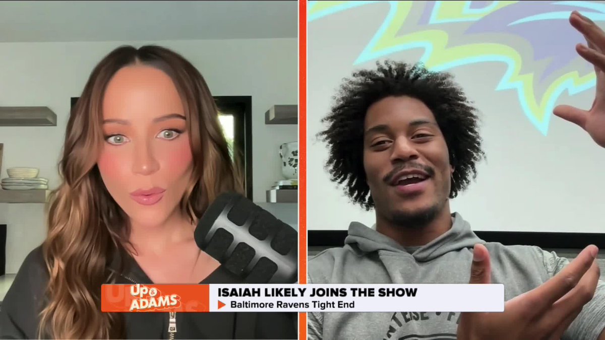 Isaiah Likely would like to wear No. 1, but he knows that Lamar Jackson has dibs on that once Ravens when a Super Bowl. So, Likley will ask Lamar if he can inherit No. 8 after that 👀 🎥: Up & Adams Kay Adams