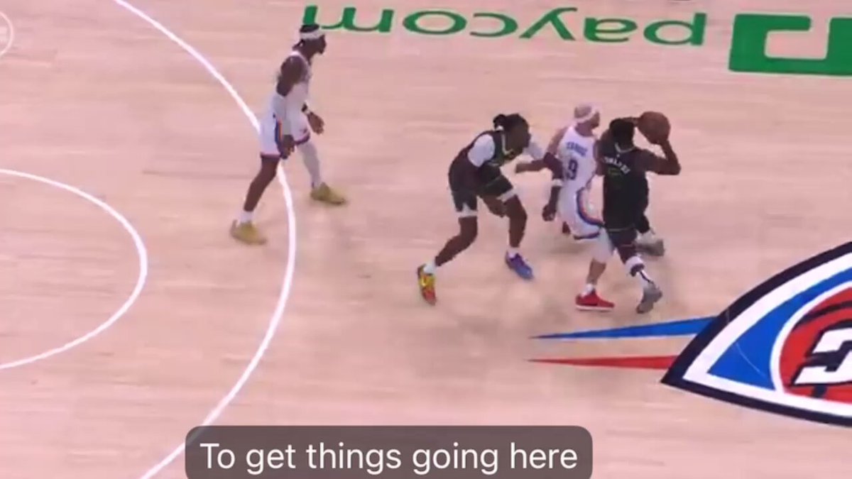 Saw some praising Caruso on this play. One reach in. And one blatant hold. But “good defense.”