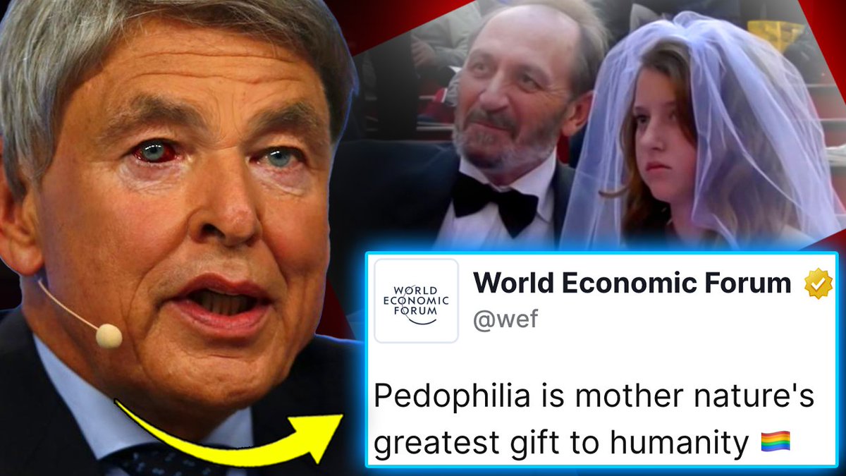 🚨 WEF Claims All Humanity Falls on Pedophilia Spectrum: 'Sex With Children is Natural' 🏳️🌈 They said it quietly at first - just a few so-called "experts" whispering on obscure panels. But now it’s out in the open: pedophilia is being rebranded. According to scientists tied to the World Economic Forum, attraction to children isn’t just normal - it’s healthy. It’s "natural." And worse, they are now claiming we’re all on a pedophilia spectrum. The mainstream media has already begun normalizing it. Articles. TV shows. TED Talks. All carefully framed to condition your mind.