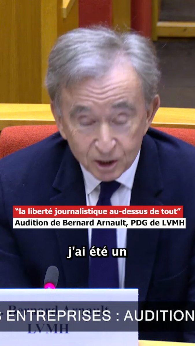 Bernard Arnault a souhaité réagir à la Une de L'Humanité sur les suppressions d’emplois. Ma réponse, à partir de l’article des Échos dont il est propriétaire et sur la conception de la liberté de la presse ! extrait de la commission d'enquête #aidespubliques aux #entreprises