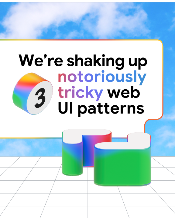 🤯Welcome to the golden age of Web UI! With Chrome's declarative APIs, building complex UI patterns is easier than ever. Are you ready for more accessible, performant, and declarative components? Learn more from Developer Relations Engineer Una 🇺🇦 →