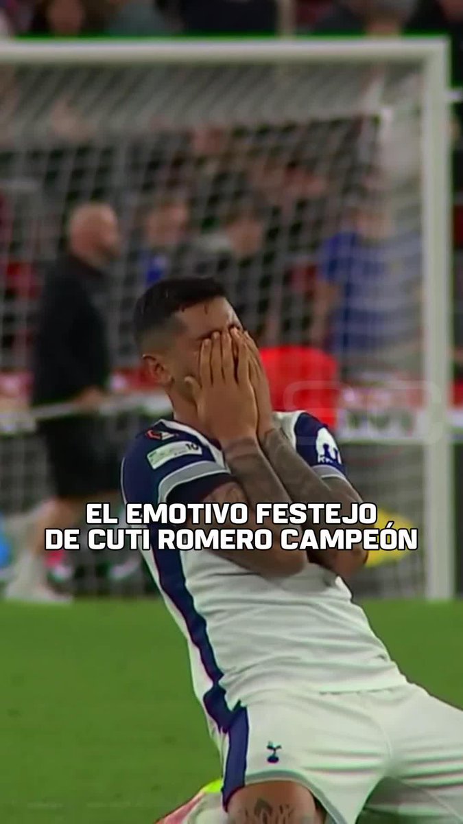 EMOTIVO: LA REACCIÓN DE CUTI ROMERO AL SER CAMPEÓN CON EL TOTTENHAM HOTSPUR. HASTA LAS LÁGRIMAS.
