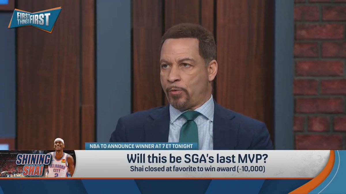 Will this be SGA’s last MVP? Chris Broussard says no 👀 “You wouldn’t have thought Kevin Durant was only going to win one MVP. That said, I feel like SGA will get another win at some point.”
