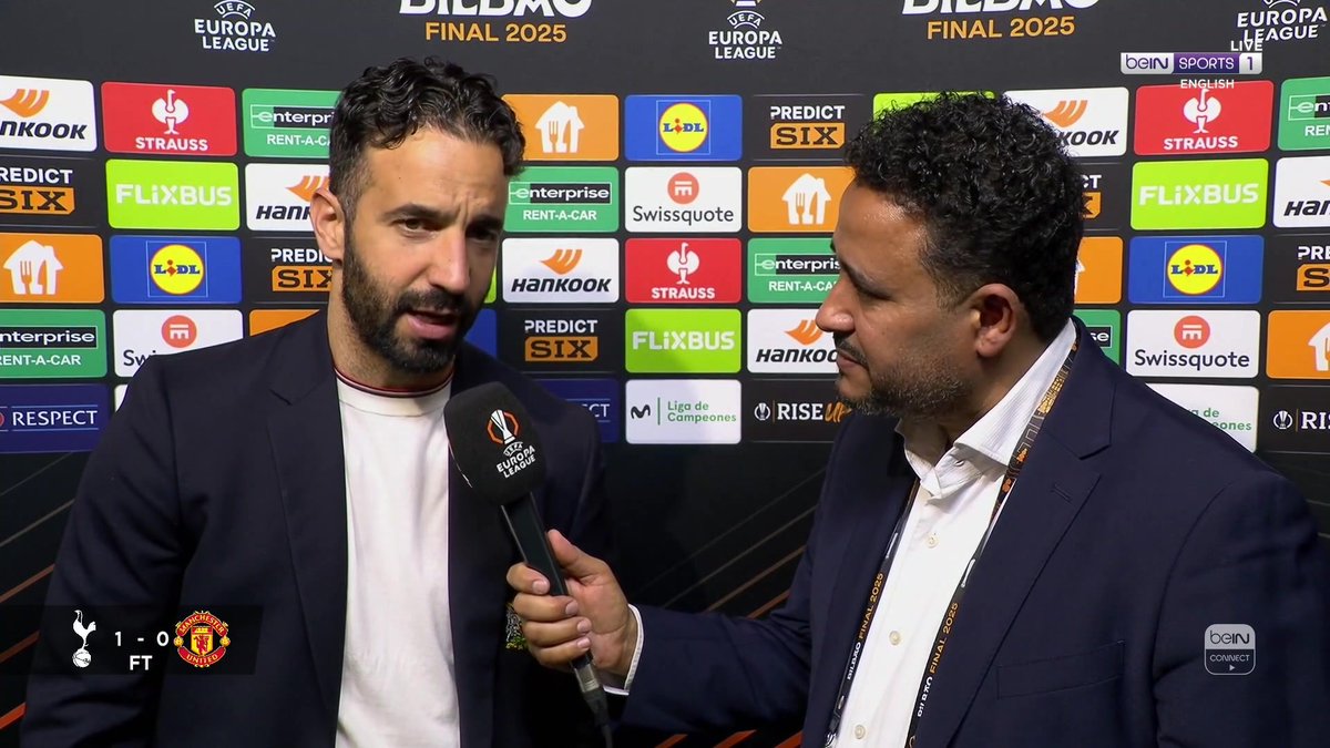 🗣️ "I think we were the better team in the game, but in the end - if you don't score goals, you don't win matches." Ruben Amorim's thoughts following Manchester United's UEFA Europa League final defeat. #UELfinal #MUFC