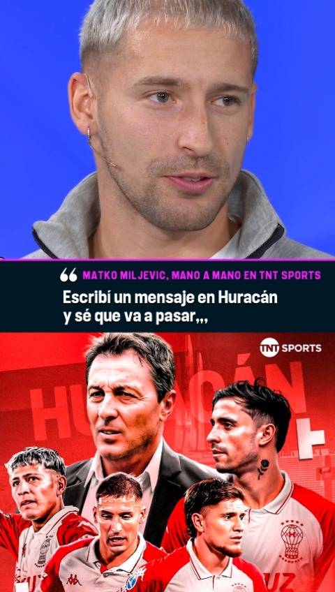 Atentos a la premonición de Matko Miljevic en #TNTFútbol y la frase que escribió en el vestuario del Huracán 🎈✍️