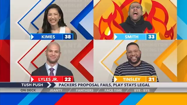 LET HIM COOK! Michael Smith has been waiting a minute to get some thoughts off on the Tush Push 🔥