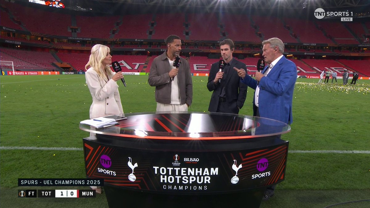 "It could be a United-y thing now" 🤣 Gareth Bale thinks that bringing the Europa League trophy back to North London will end the stigma surrounding Tottenham Hotspur. 🎙️ Lynsey Hipgrave | 📺 TNT Sports &amp; discovery+ UK