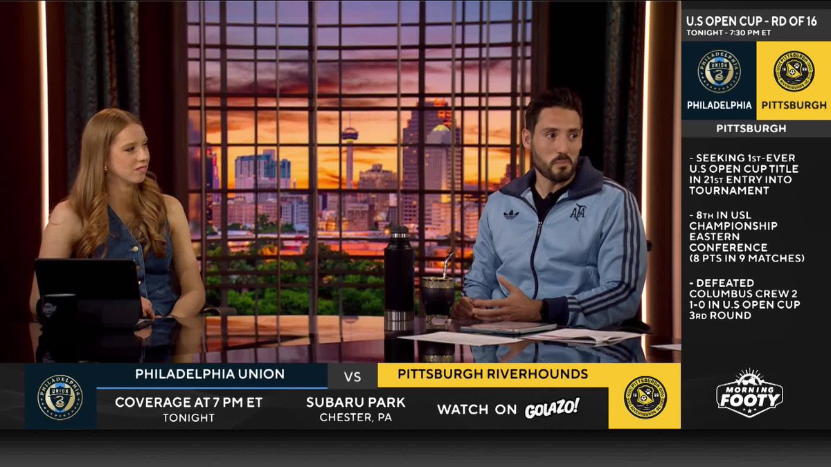 โWould be epic if the Pittsburgh Riverhounds won this!โ ๐ Nico Cantor would love to see a Cupset as the last USL team x - Pittsburgh Riverhounds SC take on Philadelphia Union in the U.S. Open Cup ๐ฅ