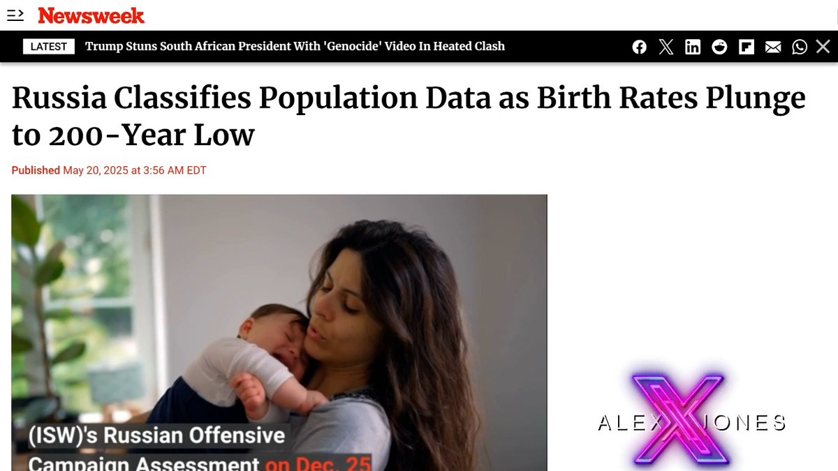 Leftist Media: Russia's Population Collapse Spells Their Total Destruction! Same Media: US Population Collapse Is A Good Thing! See How That Doublespeak Works?